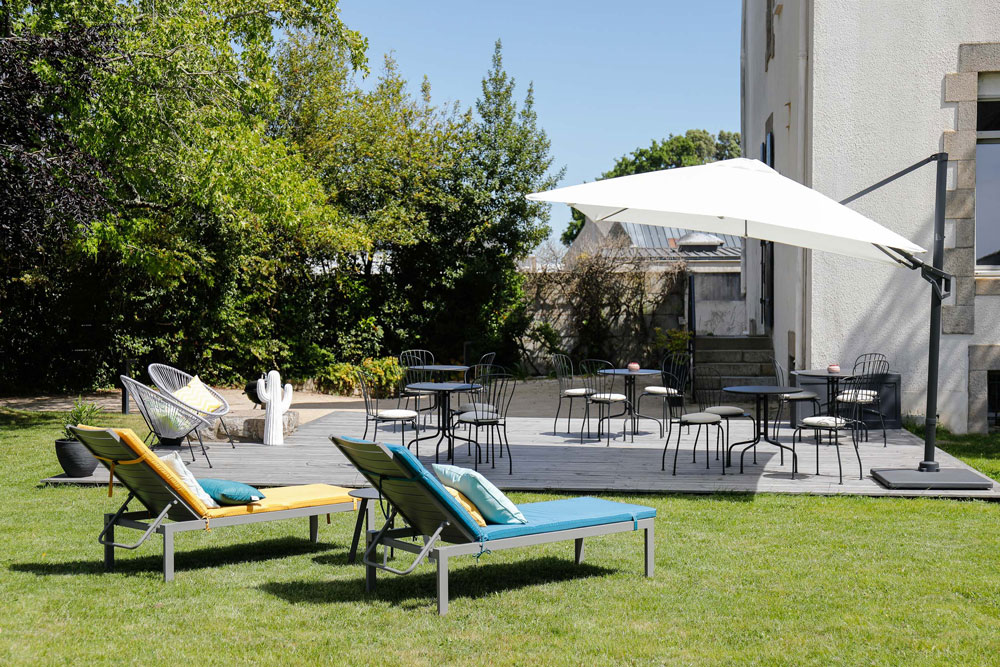 Terrasse et jardin paysager